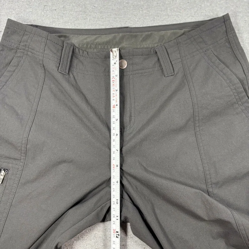Royal Robbins Women's Black Hiking Pants Sz 10 Short Roll-up Legs NWOT